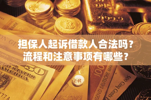 济南担保人起诉借款人合法吗？流程和注意事项有哪些？