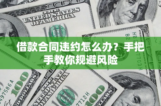 济南借款合同违约怎么办？手把手教你规避风险