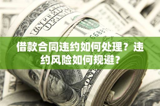 济南借款合同违约如何处理？违约风险如何规避？