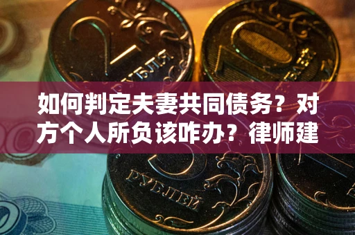济南如何判定夫妻共同债务？对方个人所负该咋办？律师建议