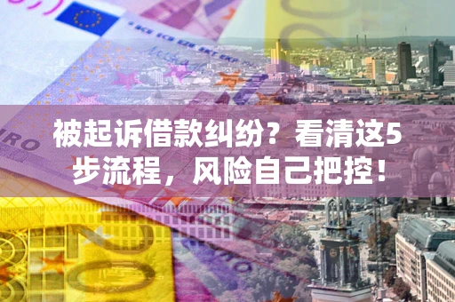 济南被起诉借款纠纷？看清这5步流程，风险自己把控！